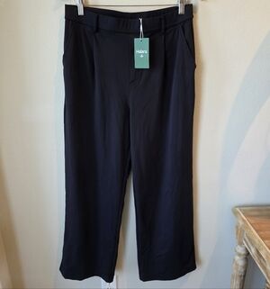 Halara Flex DayStretch High Waisted Pocket Black Work Pants L NWT